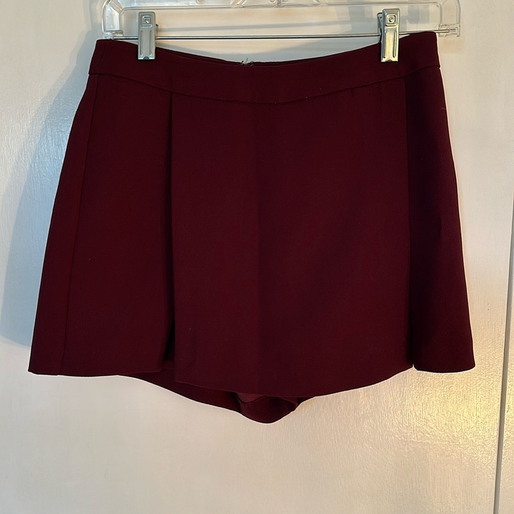 BCBG Generation Burgundy Skort